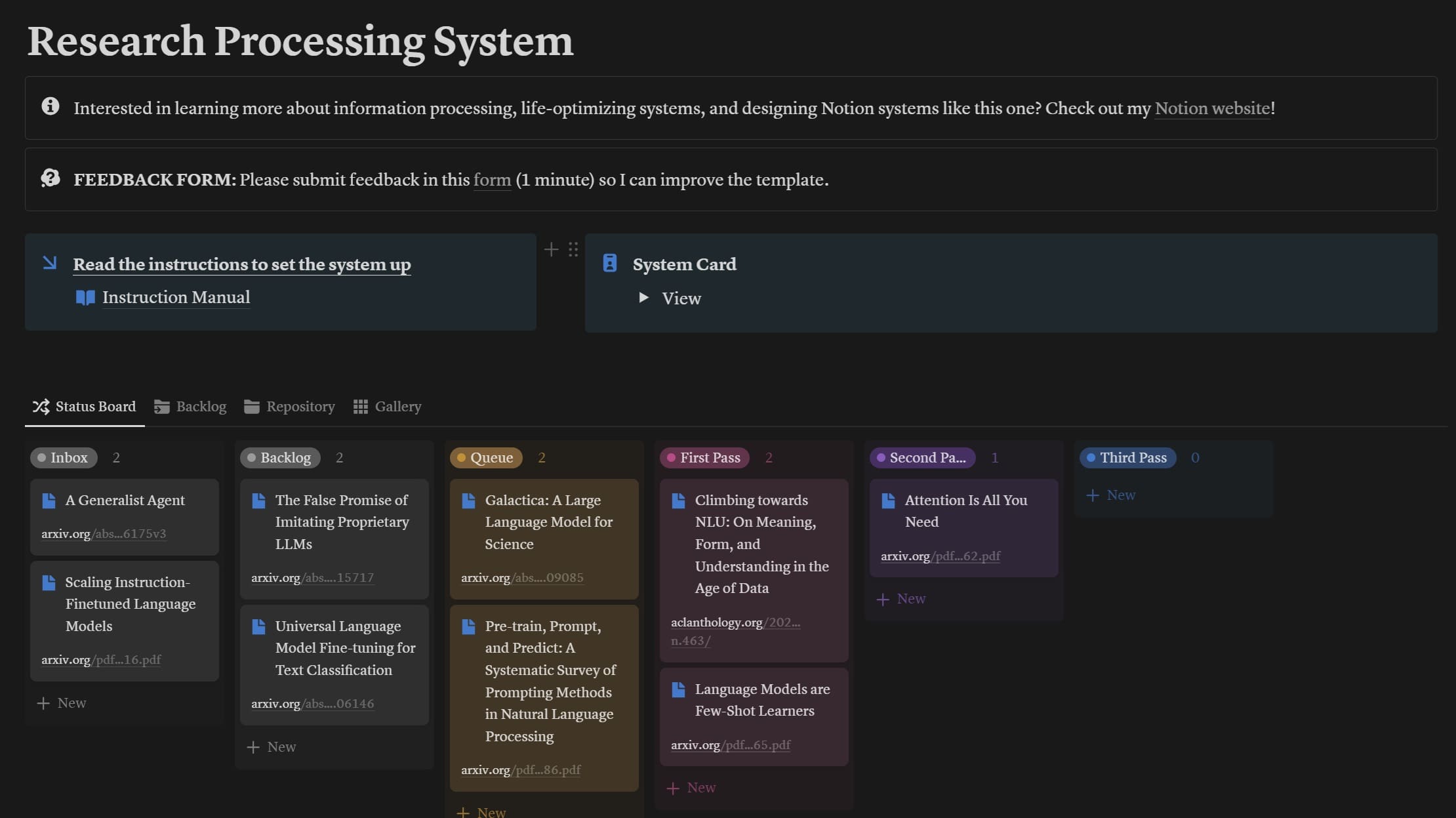 Notion Templates Every Data Scientist Should Have in 2024