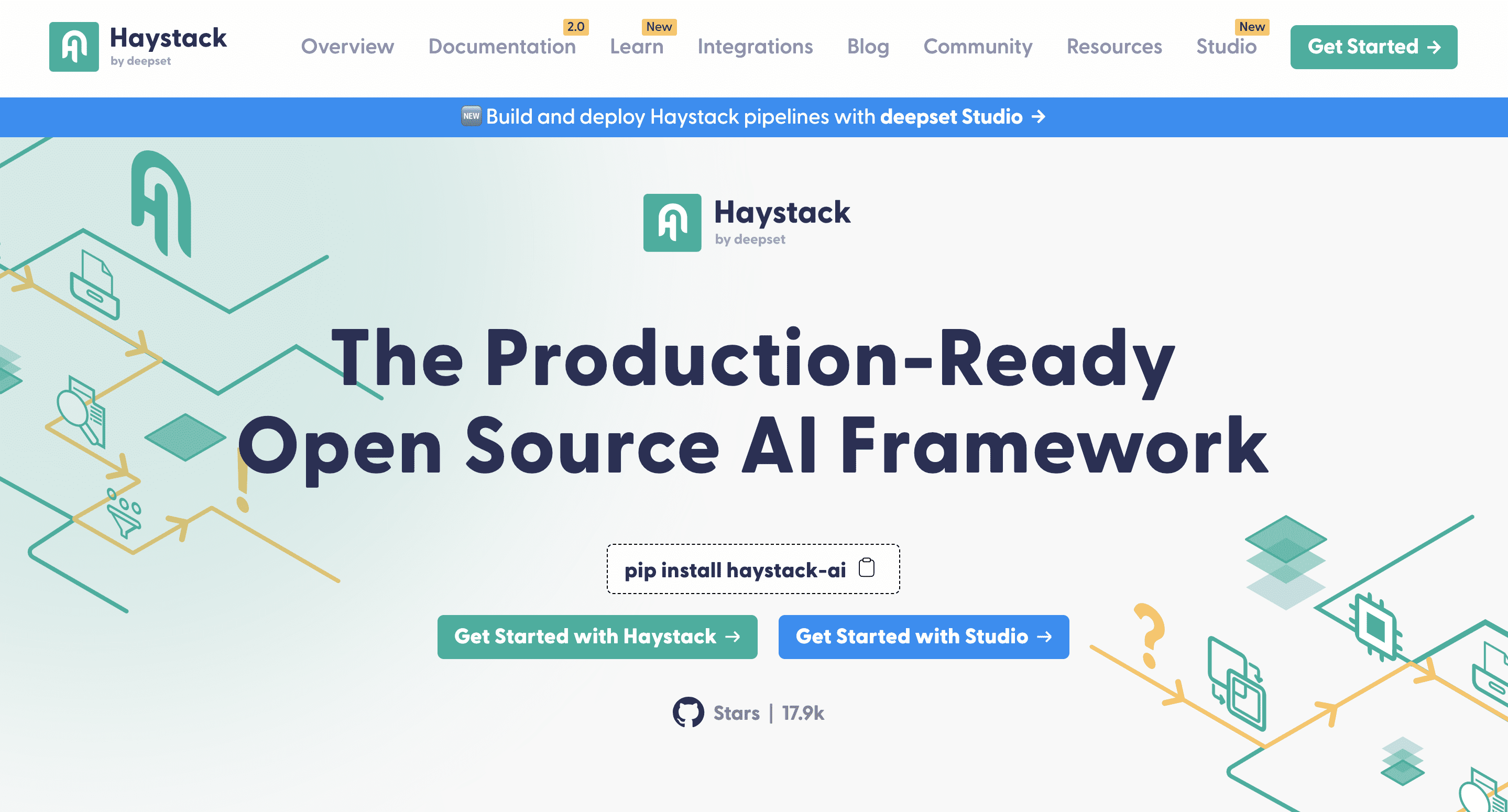 Haystack webpage