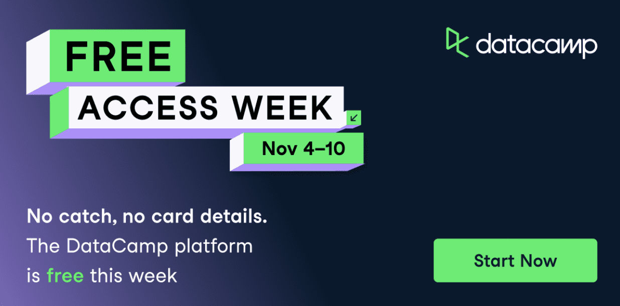 DataCamp Free Access Week