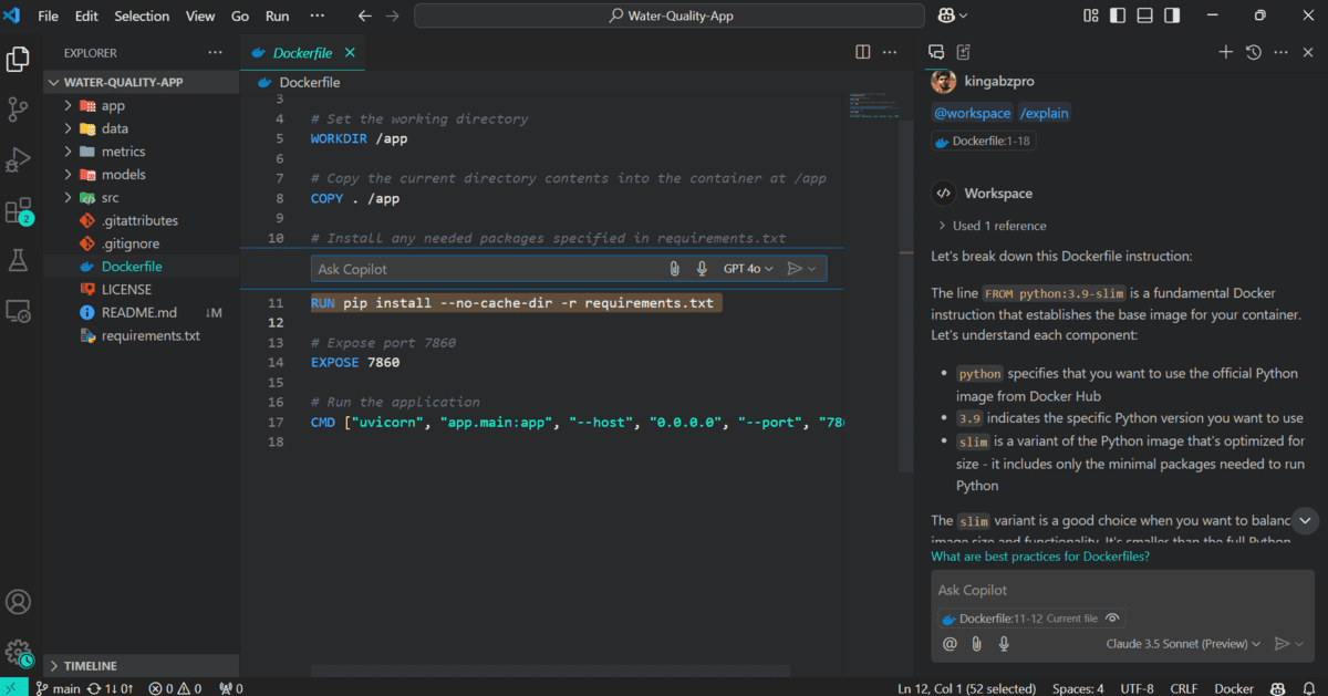 VSCode with GitHub Copilot