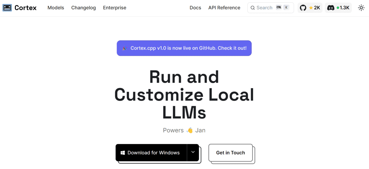 Run Local LLMs with Cortex